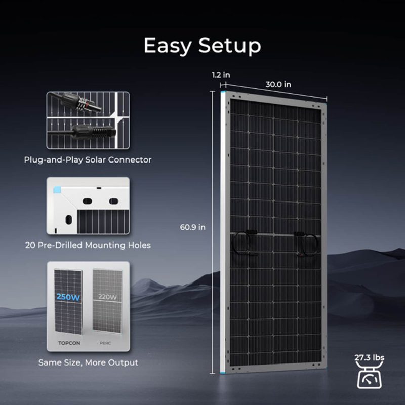 Renogy 250 Watt Bifacial Solar Panel-2