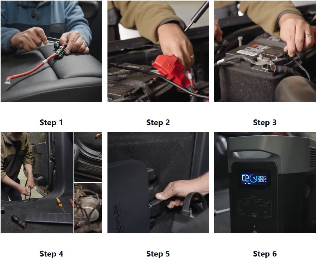 install steps alternator charger